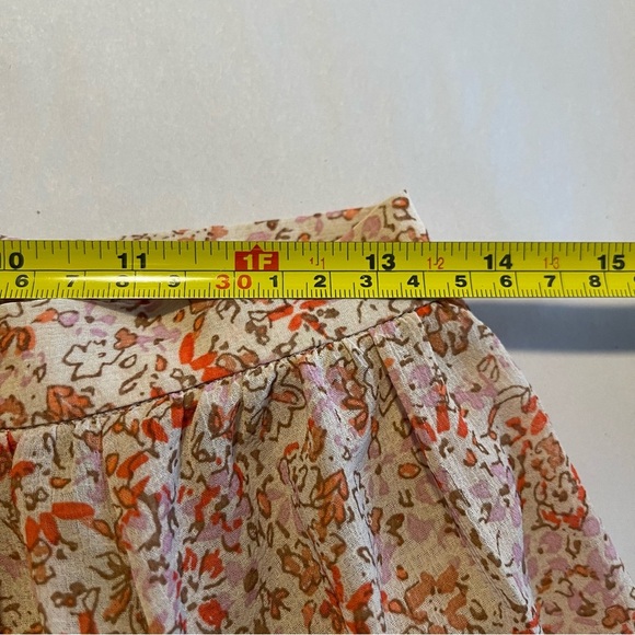 Free People Zuma Drippy Floral Tiered Skirt Size 6 - Picture 8 of 9